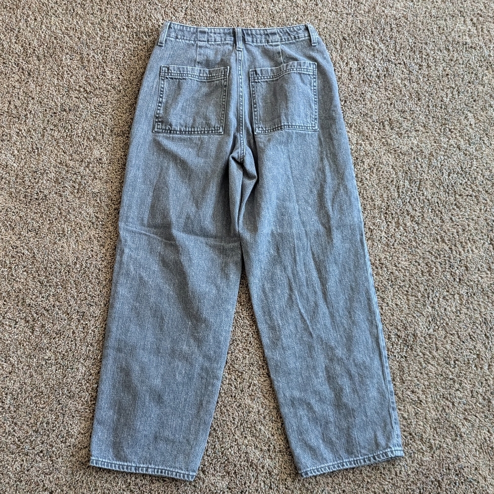 Universal Thread Gray Relaxed Straight Jeans 27 4 - image 6